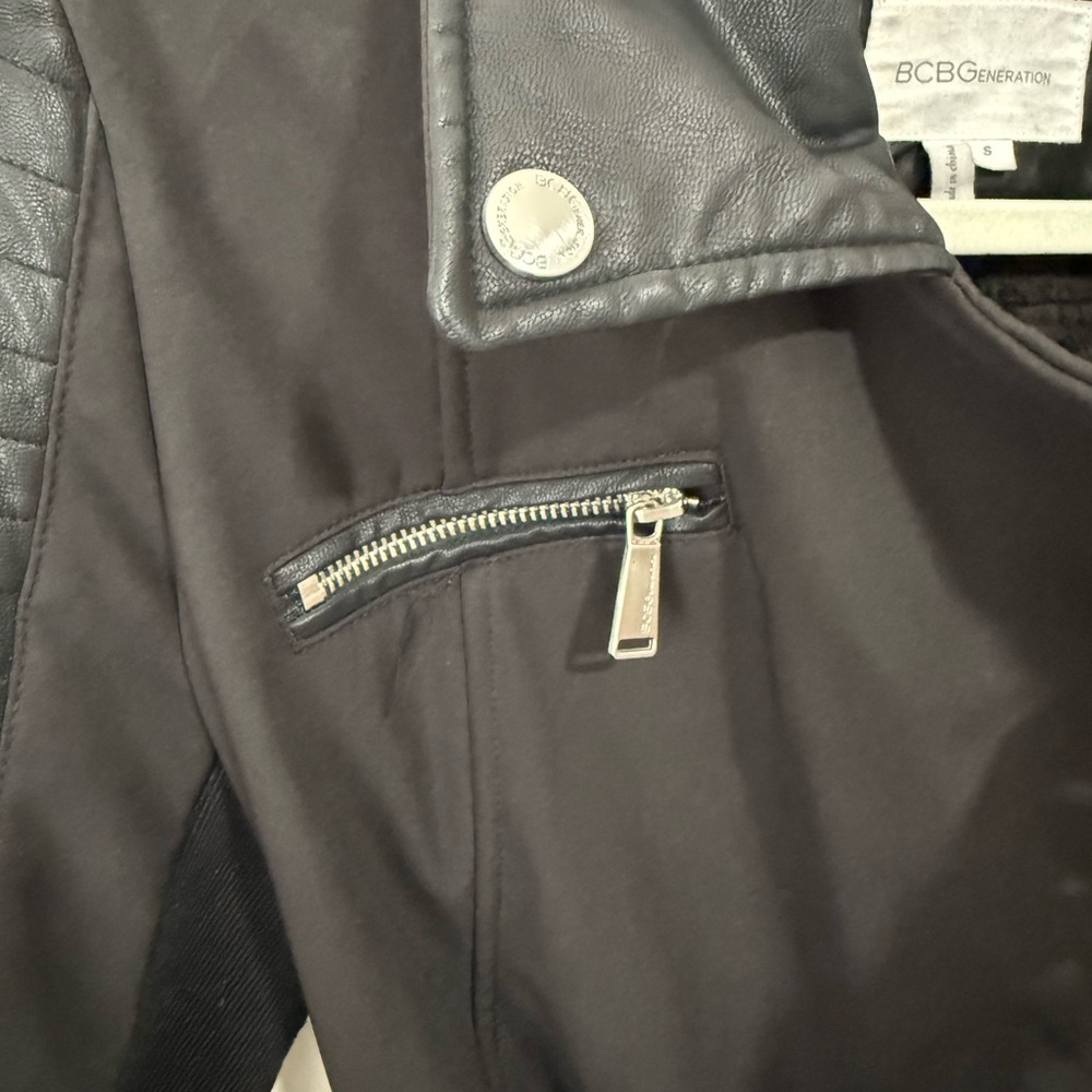 Bcbgeneration Longline Black Moto Jacket - image 5